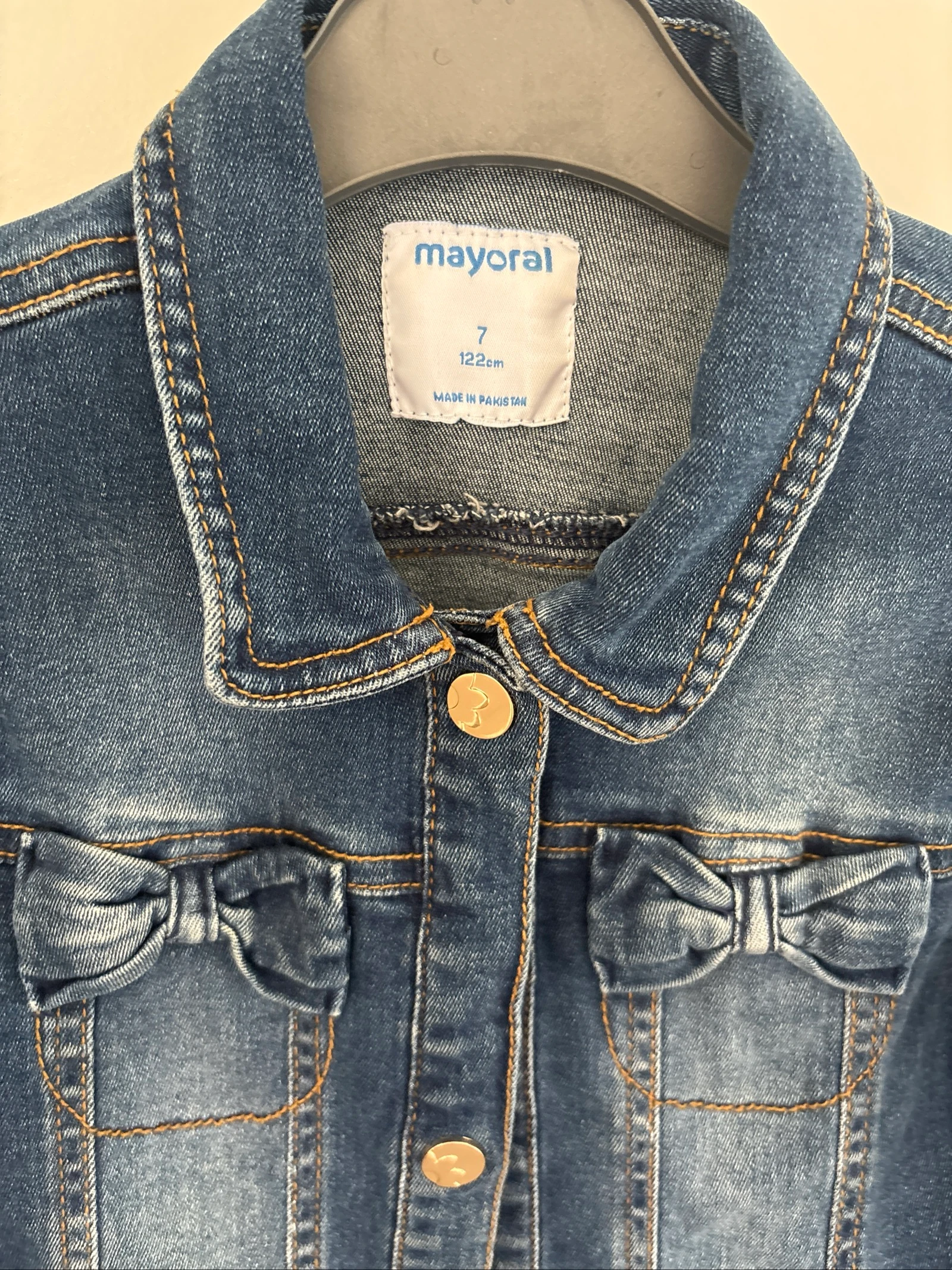 Girls' denim jacket size 7 years – photo 2